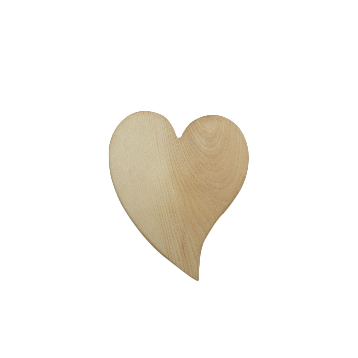 Massivholz Herzen in 5 cm Länge ohne Gravur - Schönes Geschenk für Anlässe und liebe Menschen