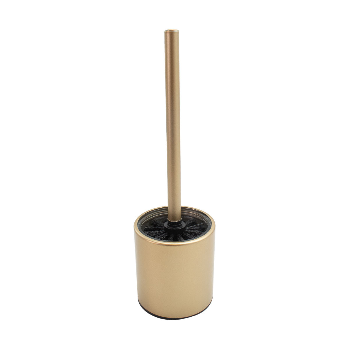 WC-Bürste 'Milo' | Glas-Metall-Behälter | in schwarz | Manufactured in Europe