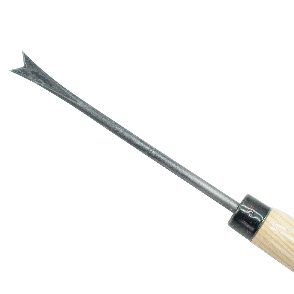 Unkrautstecher 'Krafts' - handgeschmiedet in Deutschland DM 8 mm 48 cm Eschen-T-Stiel