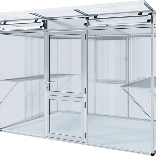 Gewächshaus 'Bern' Größe II (Linea ||), pressblank