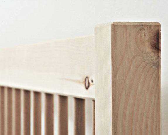 Massivholzbetten/Doppelbett aus Zirbel 'Romeo & Juliet' - Zirbe 140x200