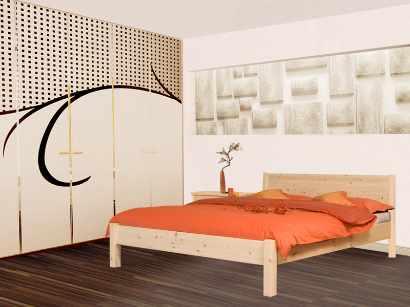 Klassisches Doppelbett 'Dream Base' - aus Astfichte 160x200