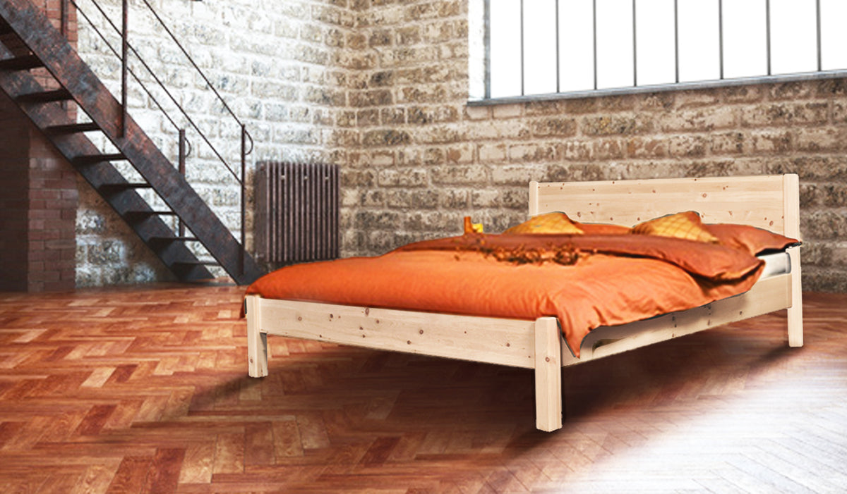 Klassisches Doppelbett 'Dream Base' - aus Eiche 160x200