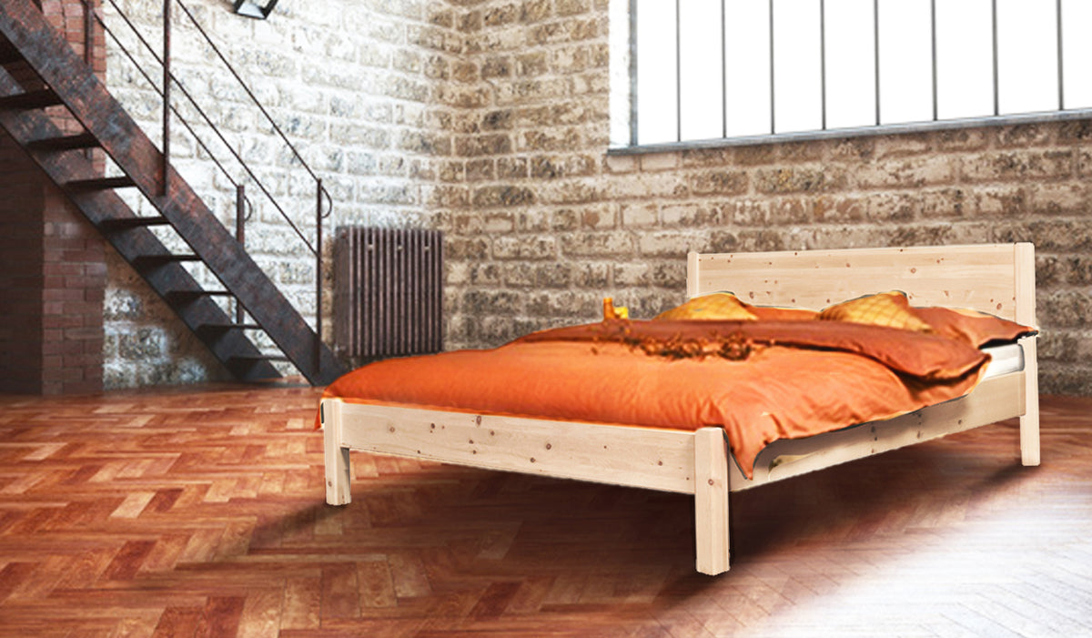 Klassisches Doppelbett 'Dream Base' - aus Eiche 160x200