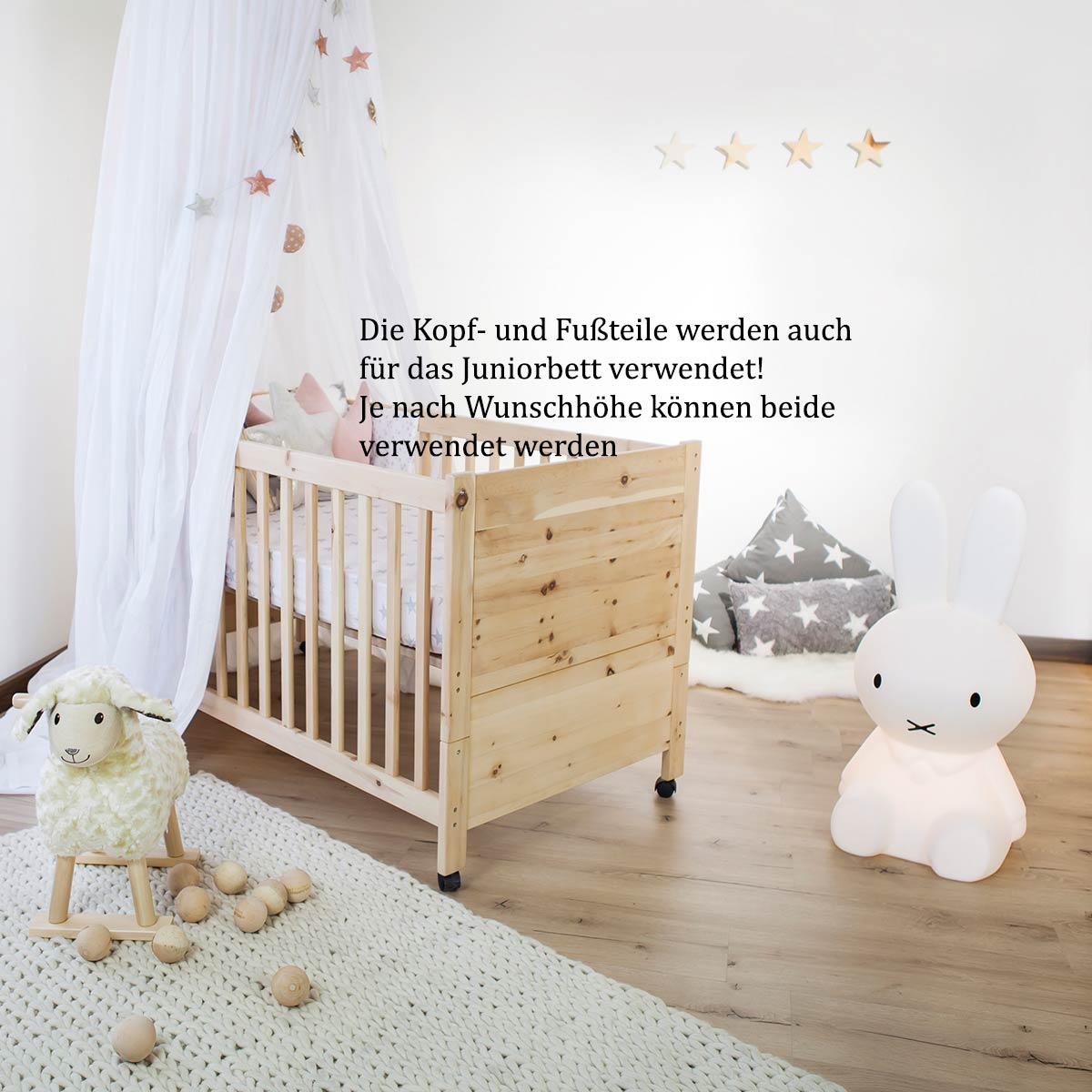 Umbausatz  'Sweet Sleep' | vom Gitterbett zum Juniorbett