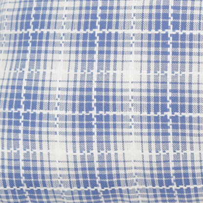 Zirbenkissen mit edler Schleife 'Prinzessin auf der Zirbe' 40x40 cm Blau kariert
