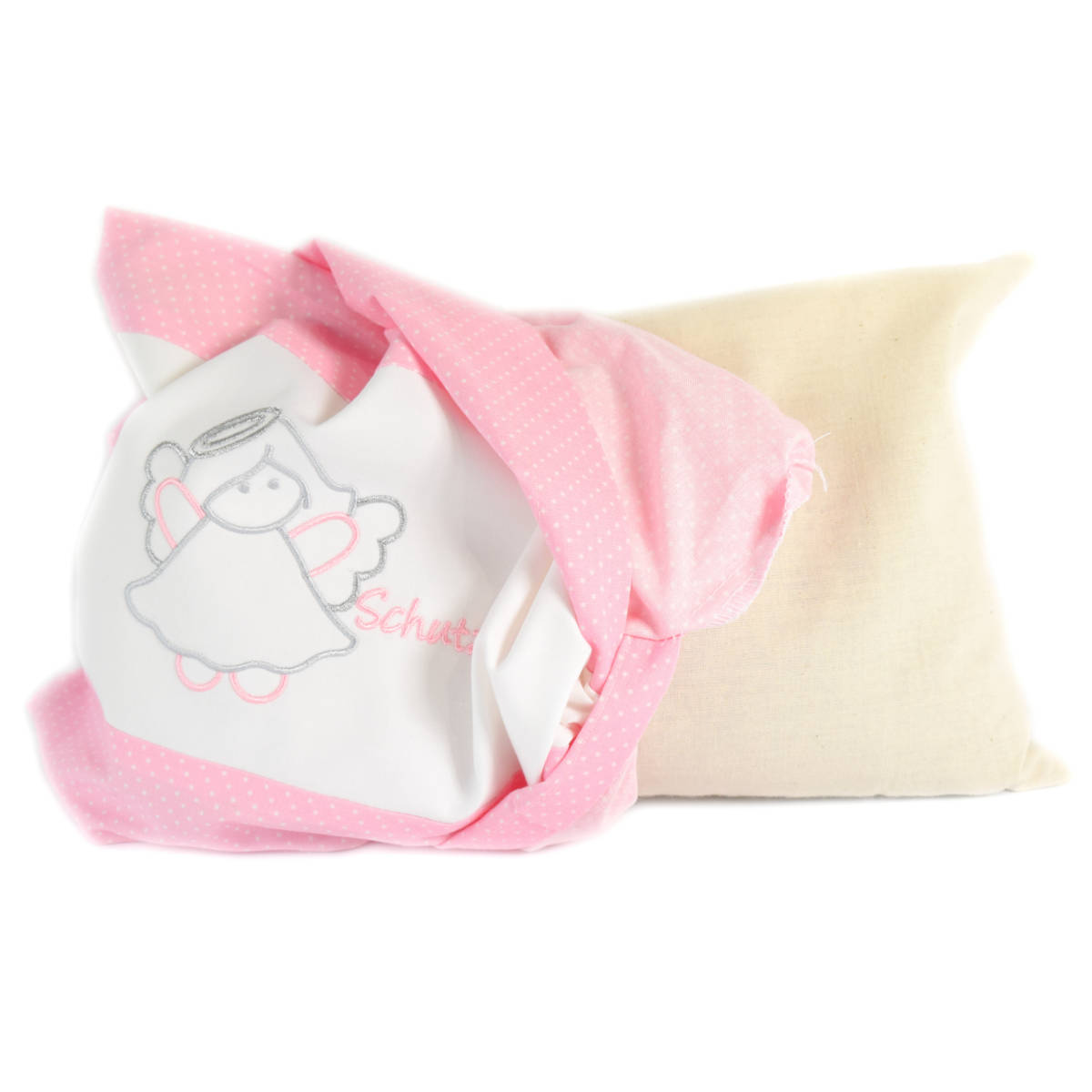 Babykissen mit Kamille & Hirse | 'Schutzengel' | Handwerk aus Südtirol rosa