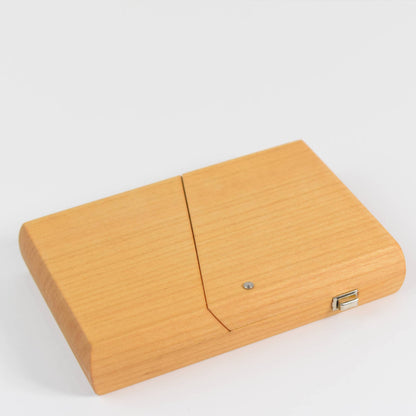 Visitenkartenetui aus edlem Holz - 'Card Case' Kirsche_geoelt