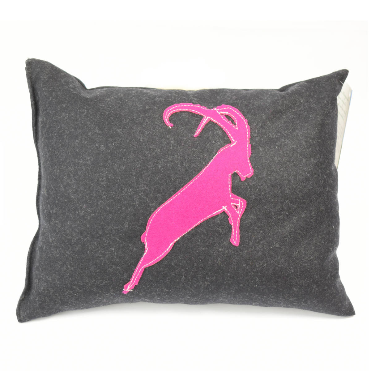 Loden-Kraftpolster  'Wild Art Pillow'  - Steinbock 25x17cm