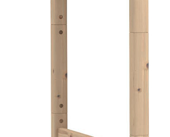Hochbett / Stockbett 'Bunks & Dreams' | 90 x 200 cm | Fichte gebürstet und geölt | Made in Italy