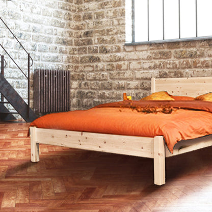 Klassisches Doppelbett 'Dream Base' - aus Astfichte 140x200