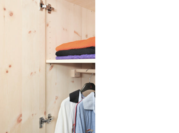 Schlafzimmerschrank in Zirbe und Fichte - 'Romeo & Juliet' - Zirbe