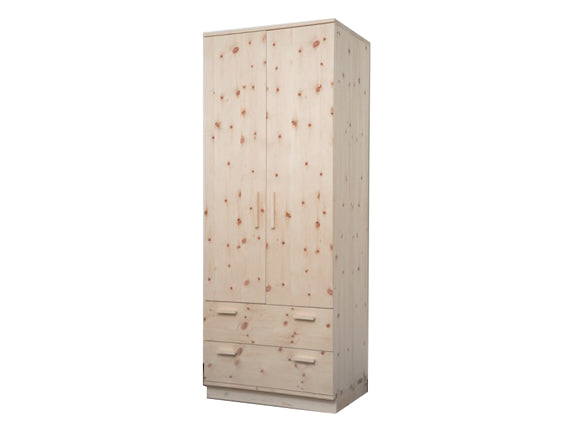 Schlafzimmerschrank in Zirbe und Fichte - 'Romeo & Juliet' - Zirbe