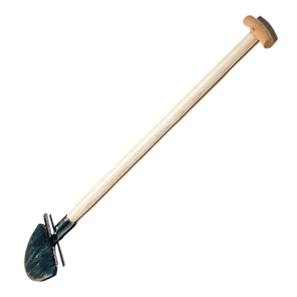 Rasenkantenstecher mit Tritt, 85 cm Eschenholzstiel und Halbmond-Messer