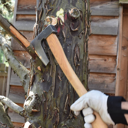 Handgeschmiedetes Gartenbeil 'Krafts'  38cm Stiel mit Schneideschutz Eschenholz
