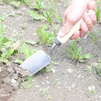 Pflanzkelle 'Krafts' - handgeschmiedet 14cm Griff aus Eschen