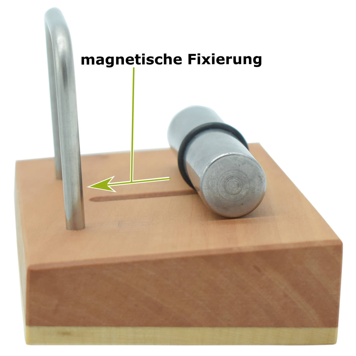 Edler Visitenkartenhalter aus Holz 10 x 6,2 x 5,4 cm - 'Holder' Kirschholz geölt - Handgemacht in Deutschland