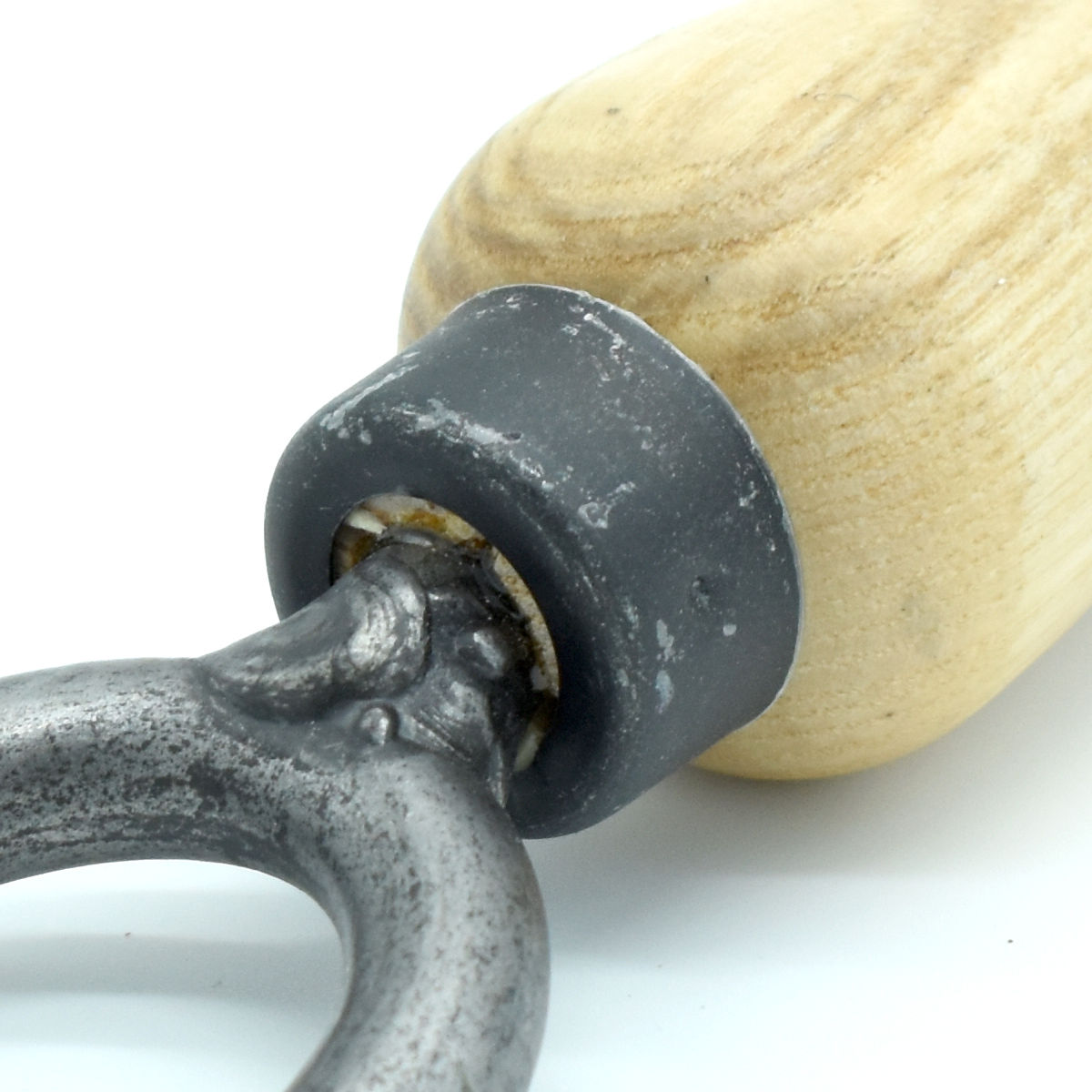 Handliche Rosengabel 14 cm ergonomischem Eschenholzgriff und Zinken