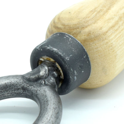 Handliche Rosengabel 14 cm ergonomischem Eschenholzgriff und Zinken