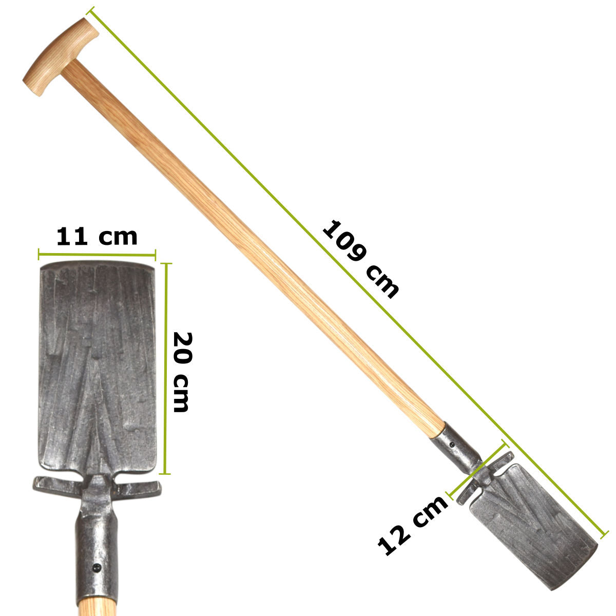 Damenpflanzspaten 'Krafts' - aus echter Handarbeit 80 cm eschenstiel