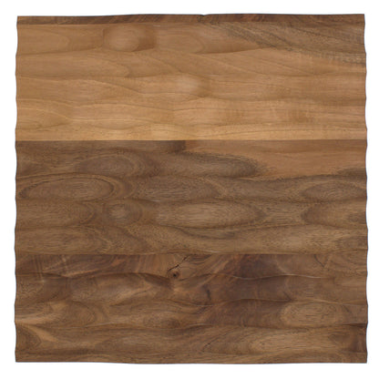 Edles Wandpaneel aus einheimischem Nussbaum 'Wall of Shine' - 33 x 33 cm