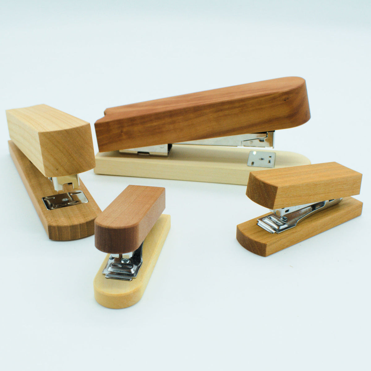 Hefter aus Holz in verschiedenen Variationen - 'Stapler' kirsche hefter