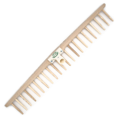 Heurechenhaupt mit Holzzinken |  79 cm Rechenhaupt mit 22 Zinken