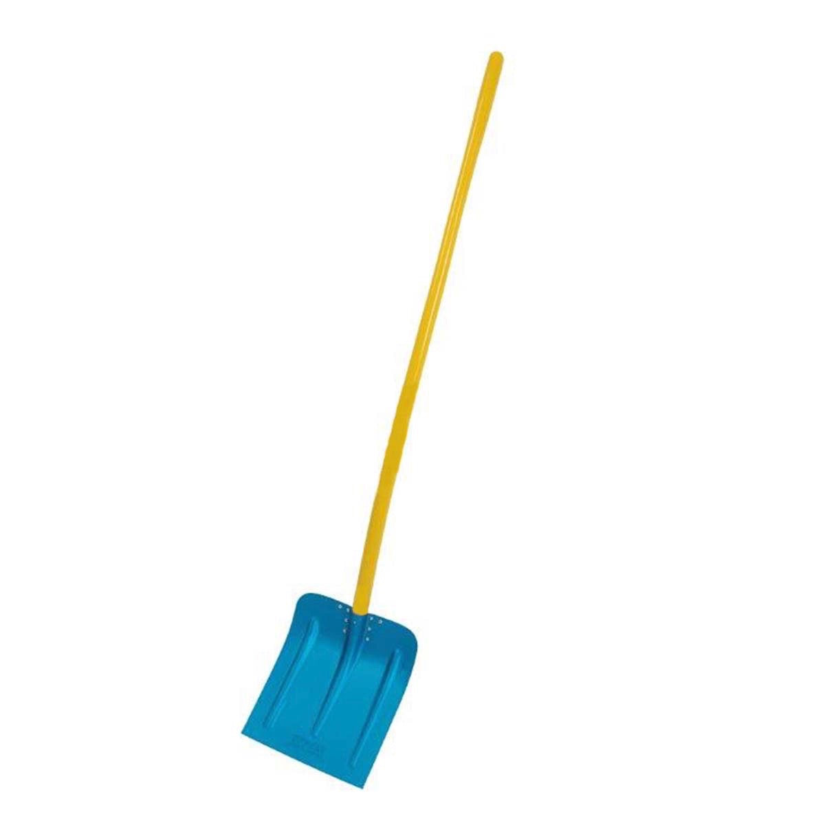 Alu-Schneeschaufel/Schneeschieber mit 140 cm Hartholzstiel