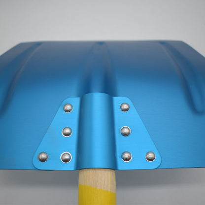 Alu-Schneeschaufel/Schneeschieber mit 140 cm Hartholzstiel
