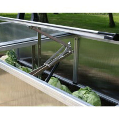 Hochbeet aus regionaler Gebirgslärche | Set  | 134 x 100 x 80 cm | inkl. Frühbeetaufsatz mit automatischem Fensteröffner