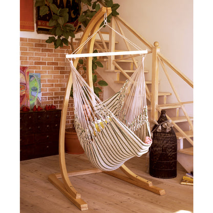 Hängesesselgestell 'Chill out' | aus 100% Eschenholz | Handwerksqualität aus Österreich esche_hellbraun_lasiert 220x110x125