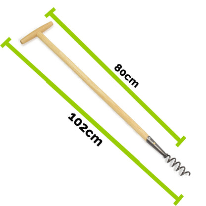 Löwenzahnzieher 'Krafts' - handgeschmiedet 40 cm Eschenholzstiel