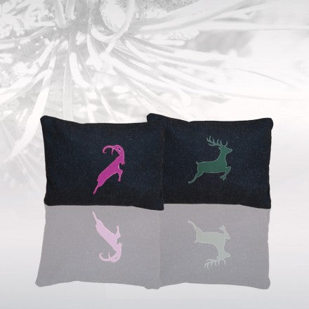 Loden-Kraftpolster  'Wild Art Pillow'  - Steinbock 25x17cm
