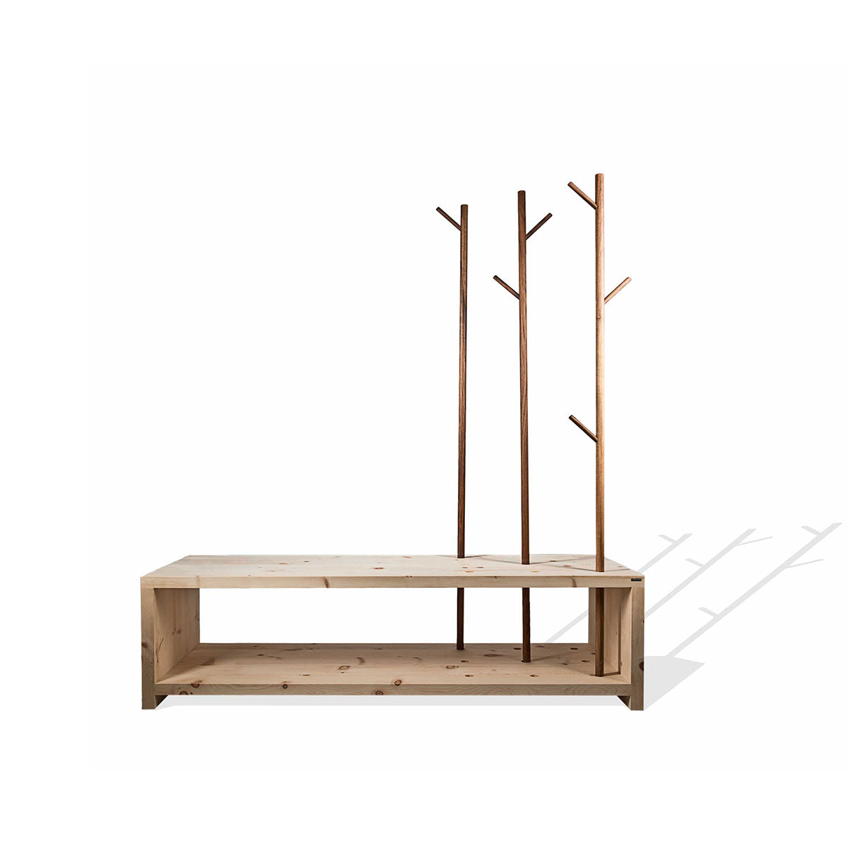 Garderobe 'MyStyle' - im Cross Country Style fichtegewachst 3cm_Staerke 150x50x45