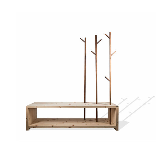 Garderobe 'MyStyle' - im Cross Country Style fichtegewachst 3cm_Staerke 150x50x45
