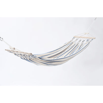 Einzelhängematte 'Relax' I weiß-uni 06 | L 300 x B 130 cm | 100% Baumwollgewebe