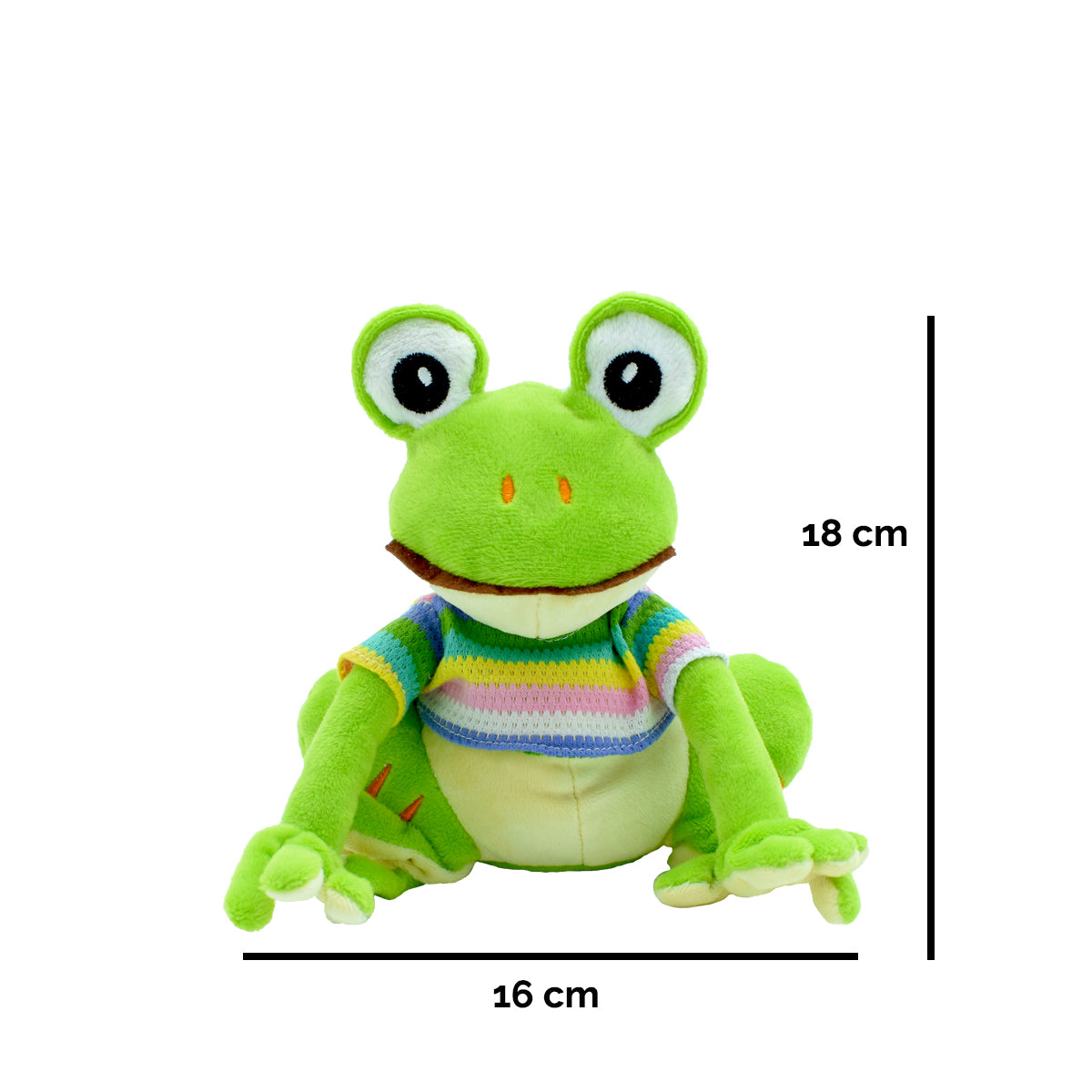 Evi der Zirben-Frosch | gefüllt mit 100% naturreinen Zirbenflocken | Handgefertigt in Österreich Höhe 18 cm