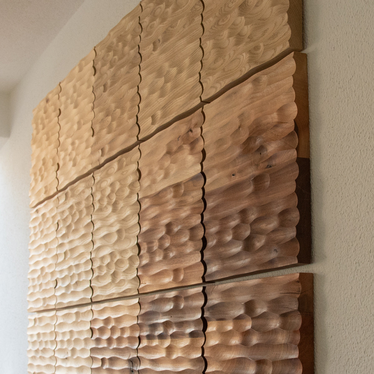 Zirben Wandpaneele 'Wall of Shine' - 33 x 33 cm | Schallregulierung