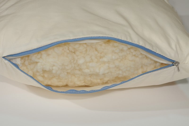 40x40 cm - Zierkissen gefüllt mit Schafschurwollflocken
