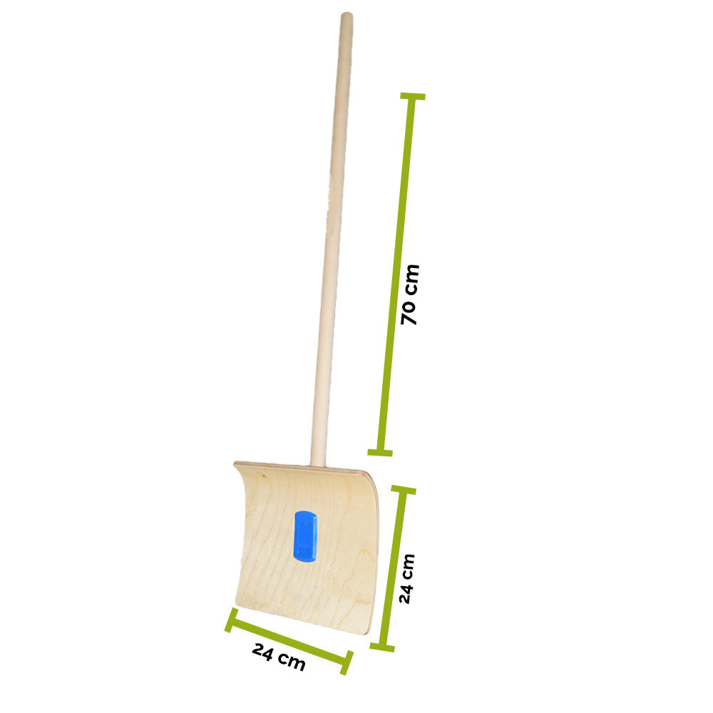 Schneeschieber/Schneeschaufel für Kinder | Stiellänge: 70 cm | Blattbreite: 24 cm | ab 6 Jahren