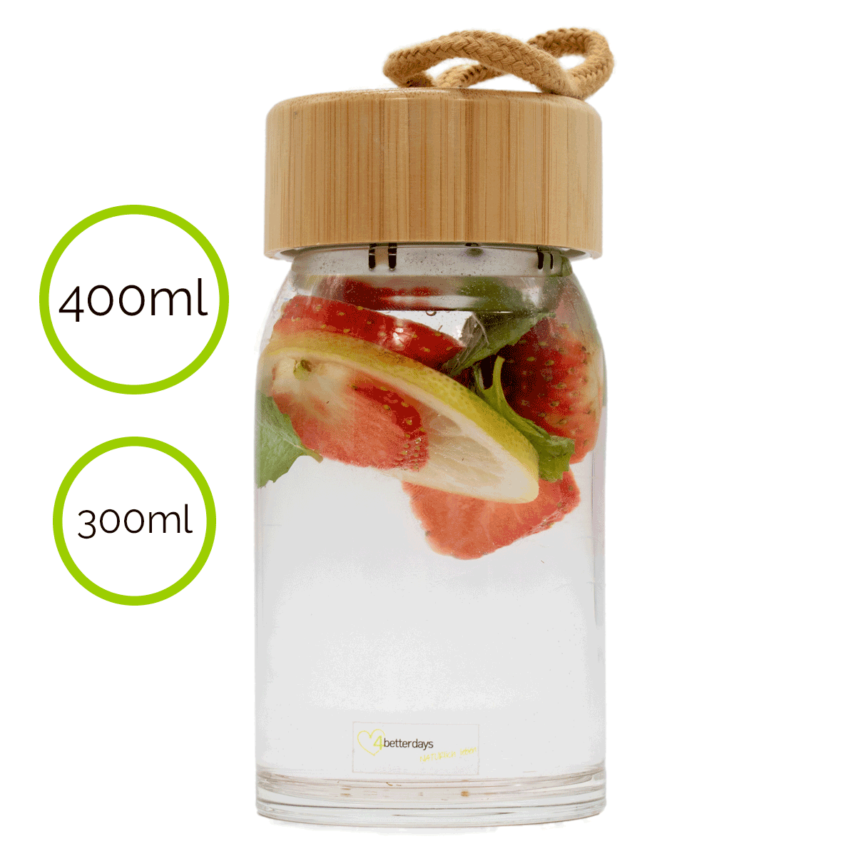 Nachhaltig und stylisch I TO GO Trinkflasche (400ml)