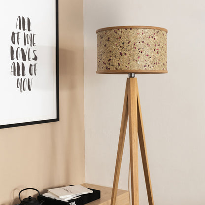STEHLEUCHTE durchmesser 45 CM EICHE HEU PUR