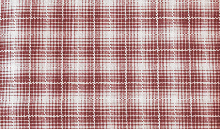 Bettwäsche 'Nature Pure Caro' Naturbettwäsche aus den Alpen. 140x200 karo_rot