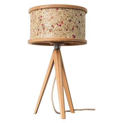 TISCHLEUCHTE durchmesser 25 CM EICHE HEU PUR