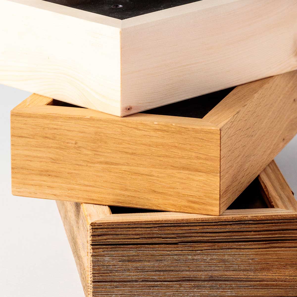 Hängeleuchte in drei Längen und drei Holzarten - Handarbeit aus Österreich Small - Länge 100 cm Altholz