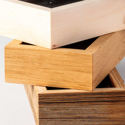 Hängeleuchte in drei Längen und drei Holzarten - Handarbeit aus Österreich Small - Länge 100 cm Altholz