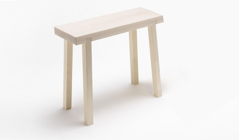 Schemel 'Sit Down' cooler traditioneller Schemel Ahorn_natur