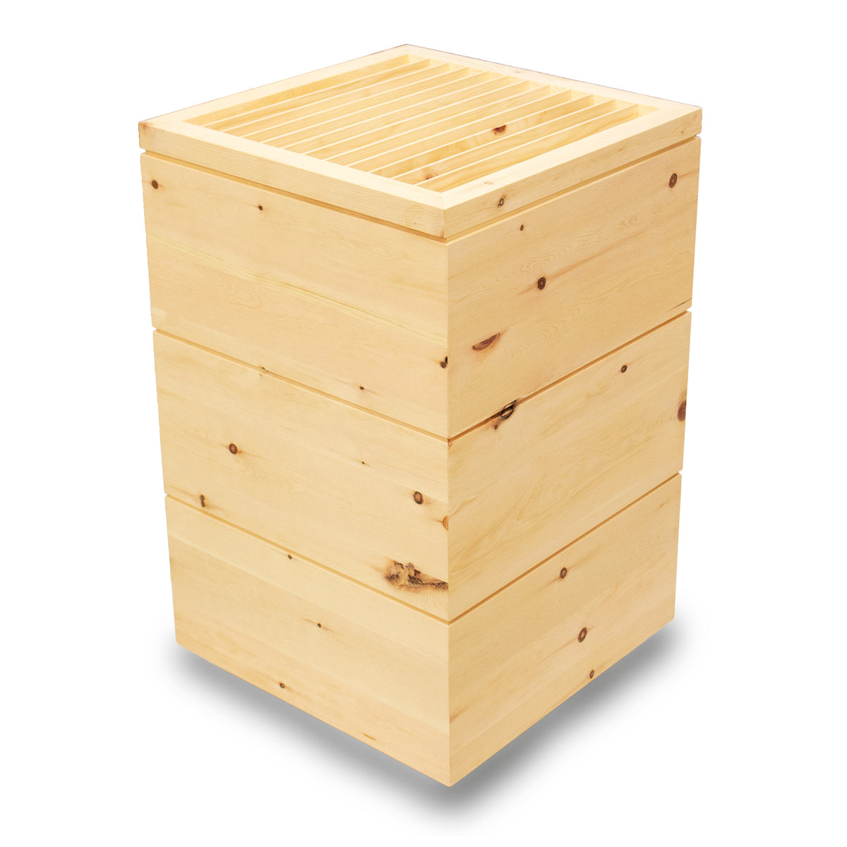 Nachhaltige Klimabox 'Fresh & Free' |  aus Zirbenholz | B 40 x T 40 x H 66 cm