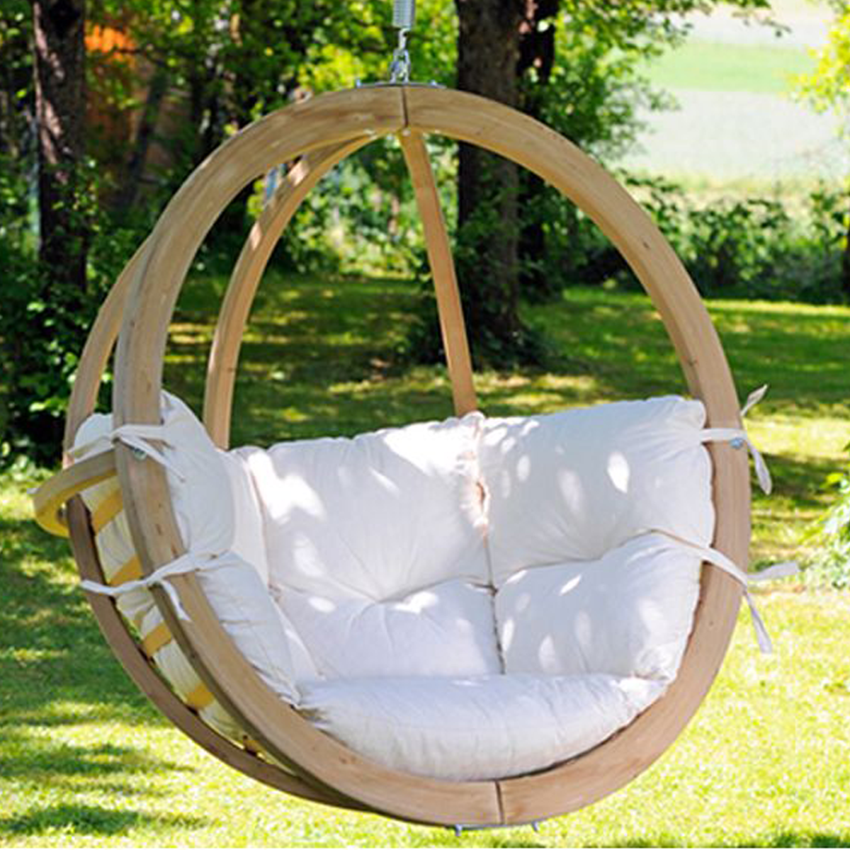Hängesessel 'Globo Chair' - terracotta | B 121 x H 118 x T 69 | Fichtenholz
