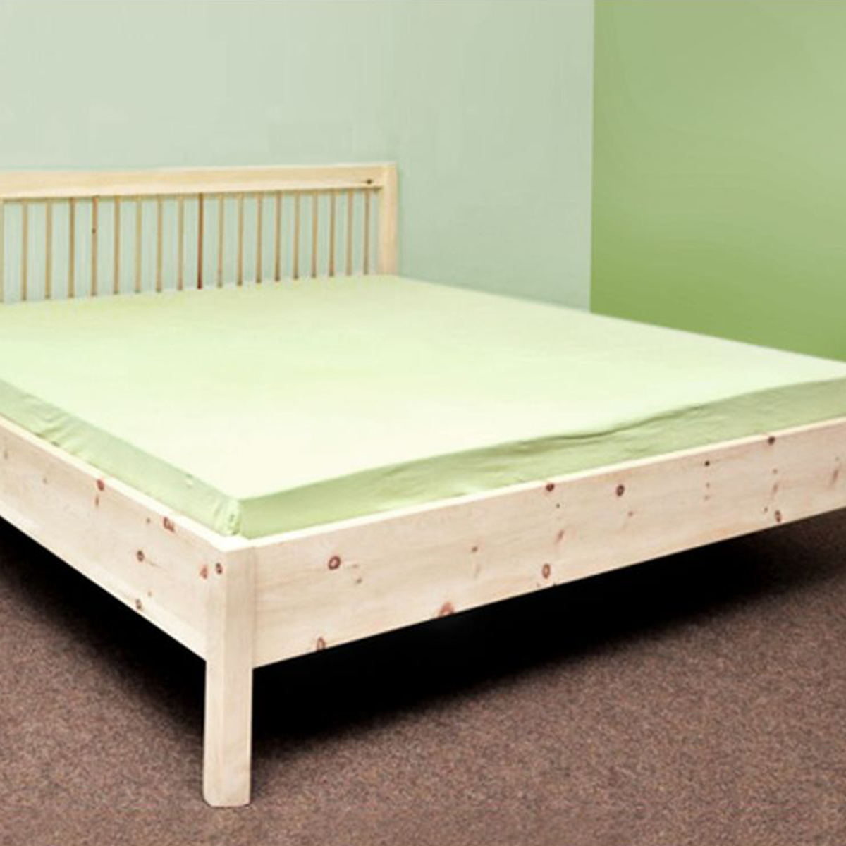 Massivholzbetten/Doppelbett aus Zirbel 'Romeo & Juliet' - Zirbe 140x200